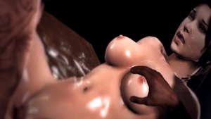 Kelly Skylar & Kelly interracial anal