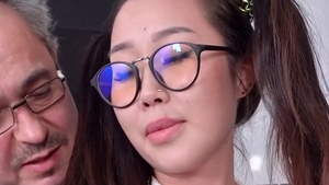 Tricky Old Teacher: Babe Li Loo raw throat fuck