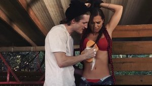 Fetish Password - Babe Aidra Fox blowjob cum in the country