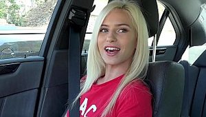 Bang! - American Kiara Cole pussy fuck in a car HD