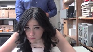 Officer Violet Rain hardcore sucking dick