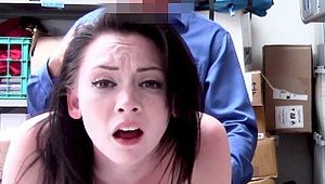 Rough nailing along with officer Athena Rayne