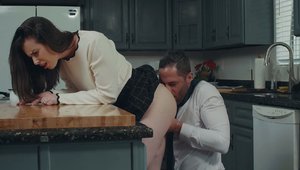 Natural Casey Calvert fucked missionary in panties