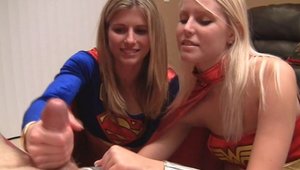 Cumshot escorted by busty cougar Cory Chase