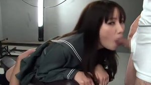 Incredible Riko Tanabe cumshot sex video