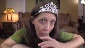 Ramming hard alongside mature Dee Williams