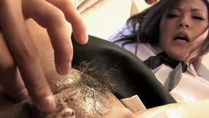 Uncensored facial with juicy japanese maid Mai Mizusawa