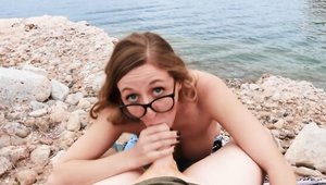 True Amateurs - Cumshot in the company of too cute blonde babe