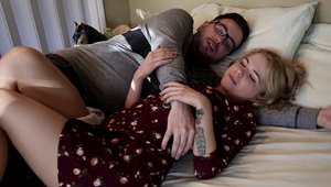Hard slamming between teen chick Alina West