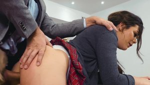 Kimber Woods takes dildo