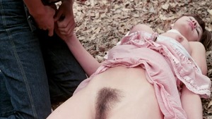 Pretty Juliet Anderson sucking cock masturbation in the car