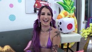 Nympho: Wild & tattooed slut ramming hard